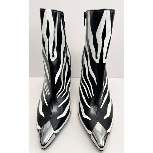 INC International Concepts Boots Size 9 Zebra Print Pointed Toe Stiletto Heels - Picture 6 of 10